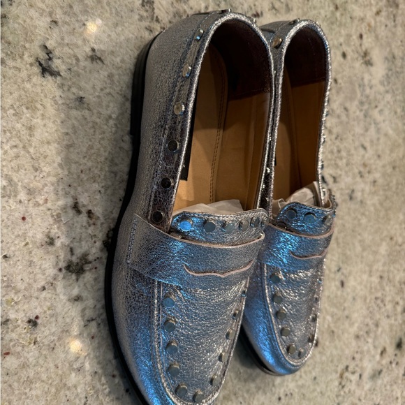 Steven silver loafers by Steve Madden - Picture 8 of 9